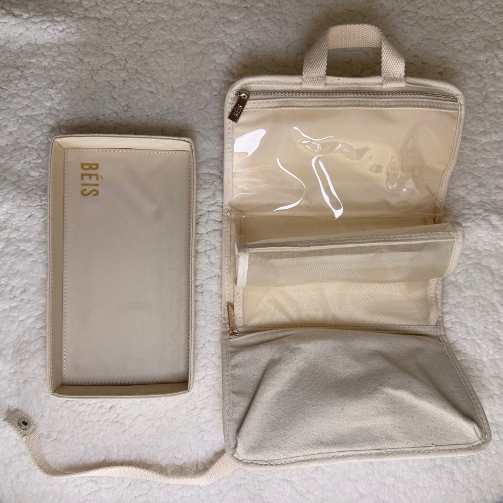 NWOT BEIS Dope Kit Travel Organizer in Beige - Picture 3 of 8
